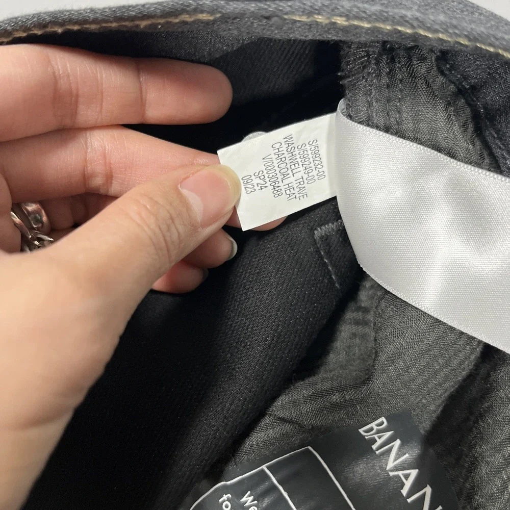 Banana Republic Travel Jean Mens 30x30 Slim Fit Stretch Charcoal Gray‎ Heather